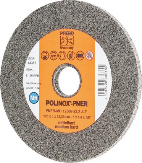 PFERD POLINOX RING WHEEL UNITIZED DISC PNER-MH 12506-22.2 A FINE